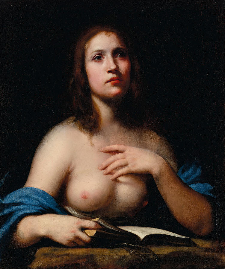 The Penitent Magdalene  Painting by Felice Ficherelli
