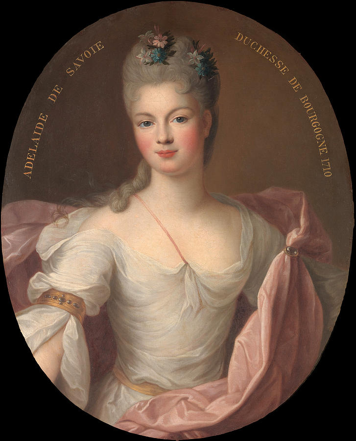 Marie Adelaide de Savoie, Duchesse de Bourgogne Painting by Pierre Gobert