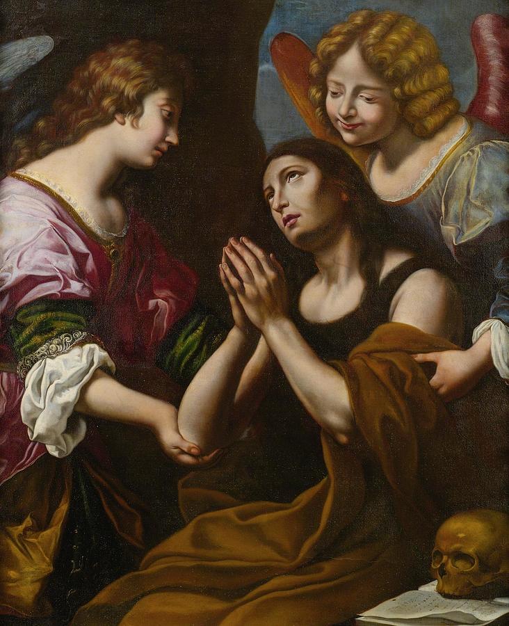 The Penitent Magdalene Th Century Painting By Florentine School Fine   The Penitent Magdalene Th Century Florentine School 