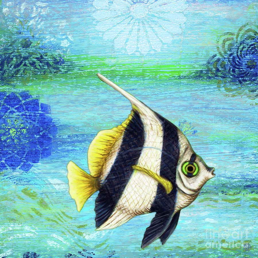 The Pennant Coralfish Waterscape Painting by Amy E Fraser