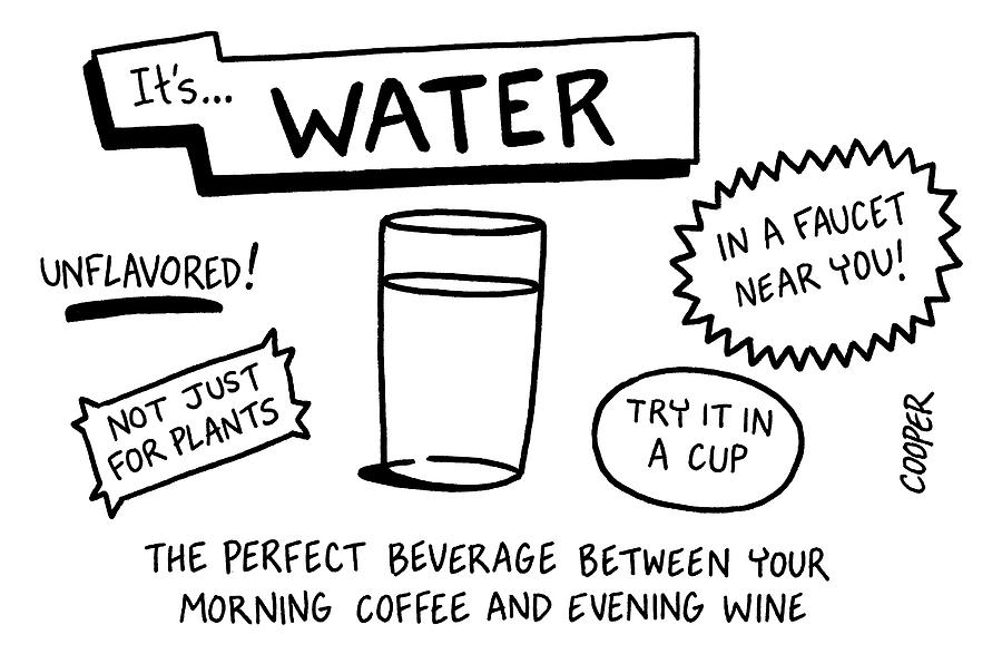 The Perfect Beverage Drawing by Nathan Cooper
