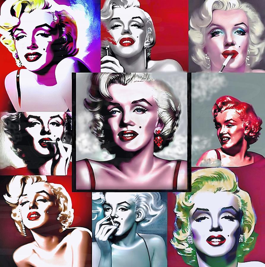 The Perfect Ten -Marilyn Monroe Collage Digital Art by Maggie Mineo ...