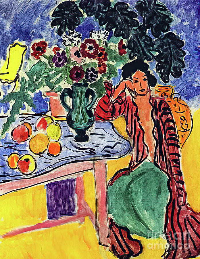 The Persian Robe by Henri Matisse 1940 Painting by Henri Matisse