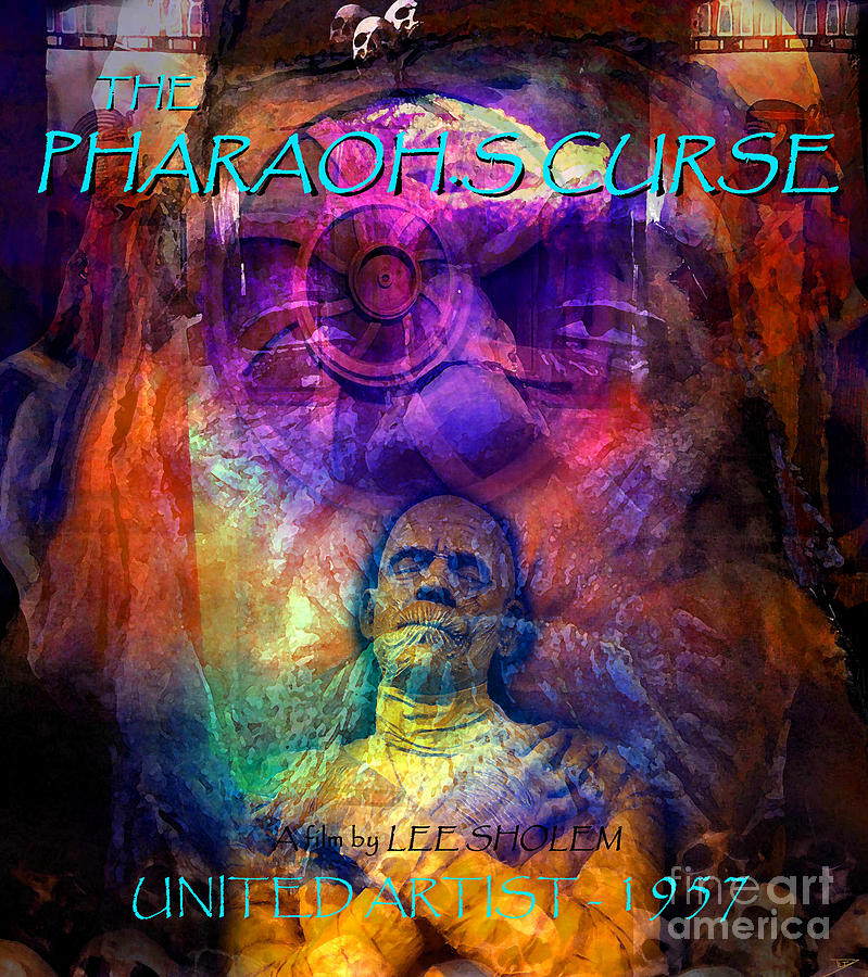 The Pharaoh's Curse 1957 movie poster artwork Mixed Media by David Lee ...