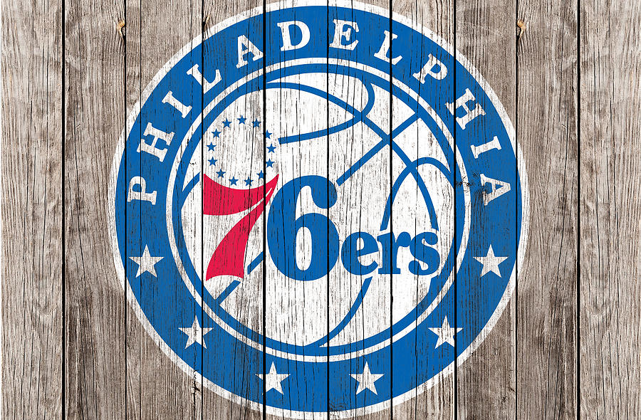 The Philadelphia 76ers 1c Mixed Media by Brian Reaves