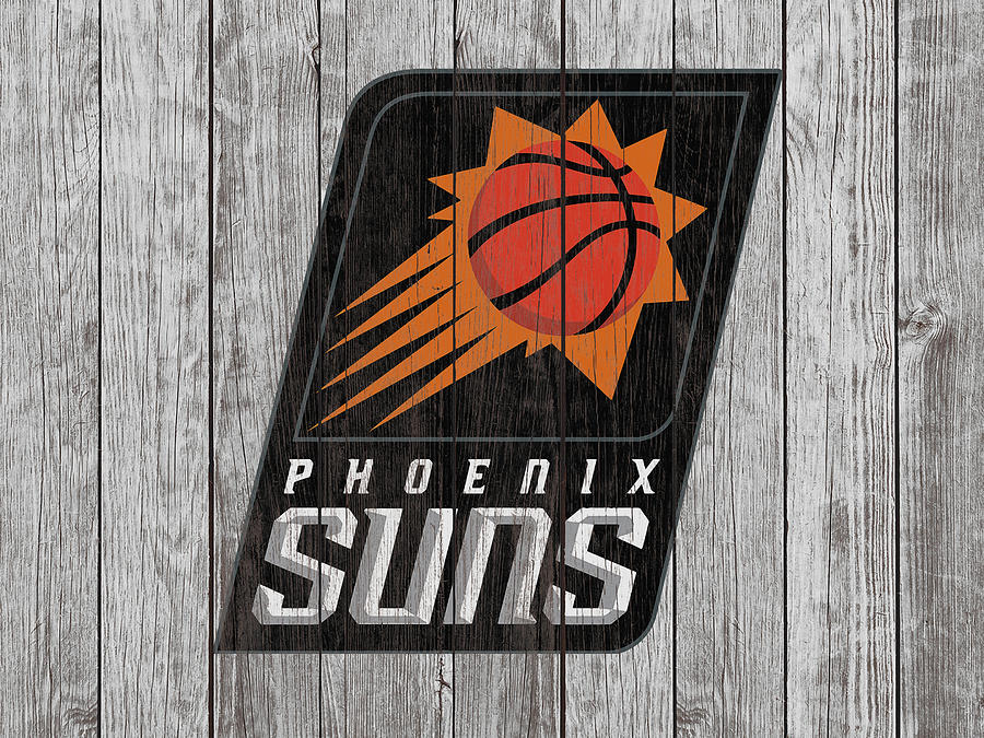 The Phoenix Suns Basketball Mixed Media by Brian Reaves