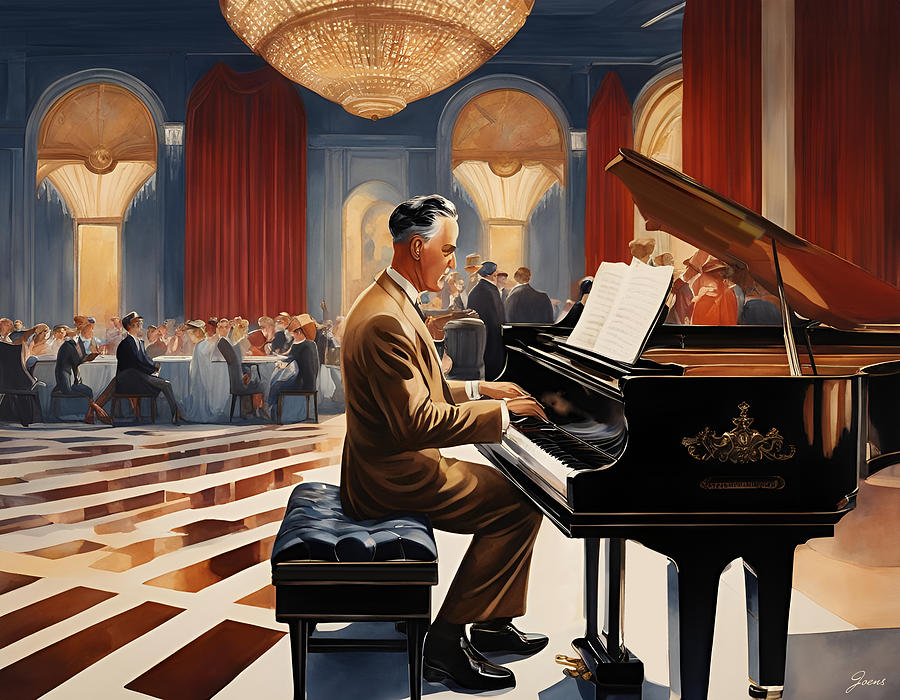 The Piano Player Digital Art by Greg Joens