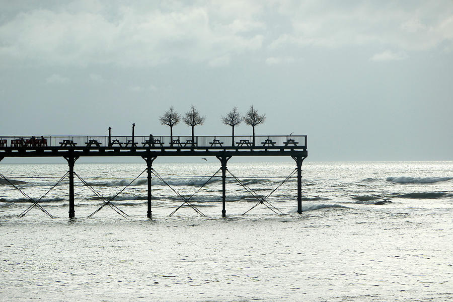 The pier in Aberystwyth Photograph by Jolly Van der Velden