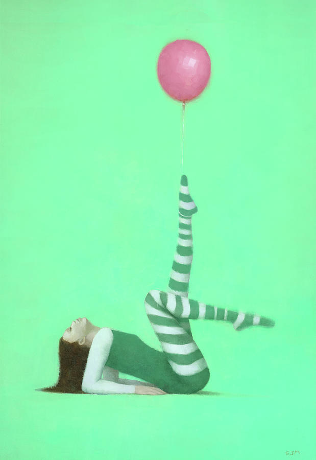The Pink Balloon 1 Painting