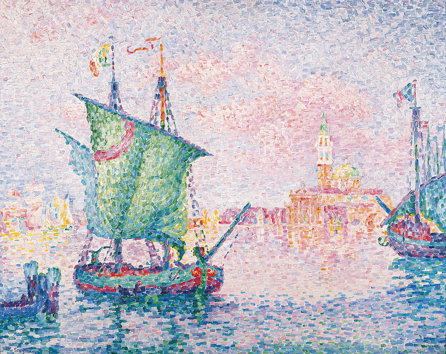 The Pink Cloud By Paul Signac Painting