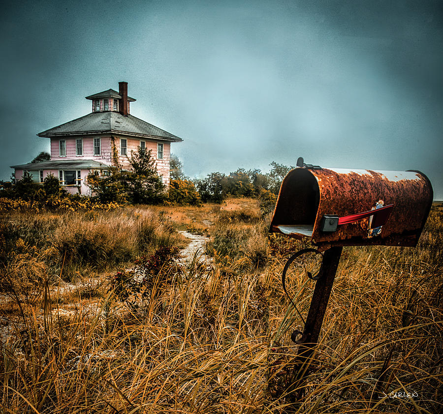 The Pink House and Mailbox Photograph by Jim Carlen