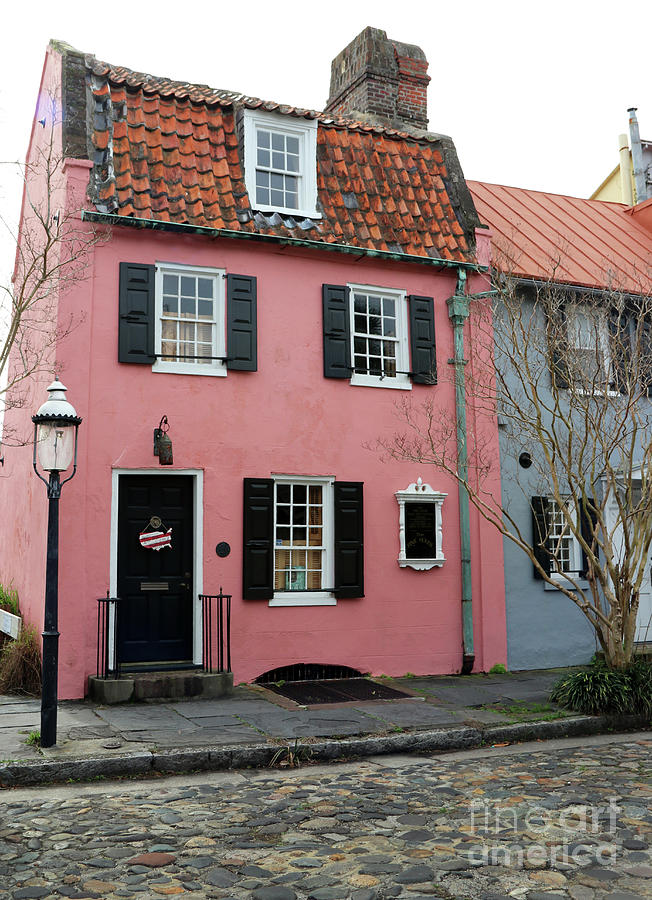 The Pink House Charleston 9242 Photograph by Jack Schultz