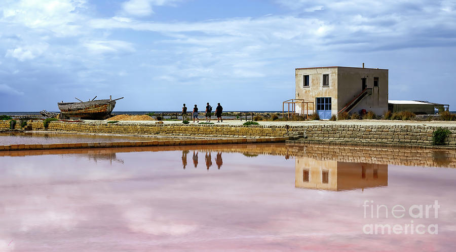 The pink salt pans of Trapani South Italy Photograph by Loredana Gallo Migliorini