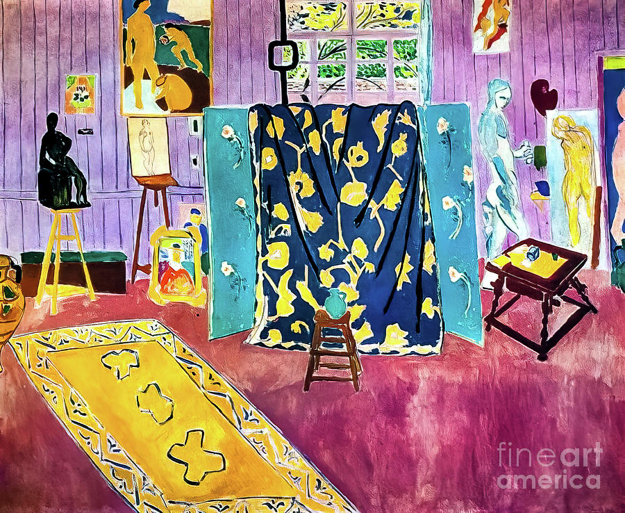 The Pink Studio By Henri Matisse 1911 Painting