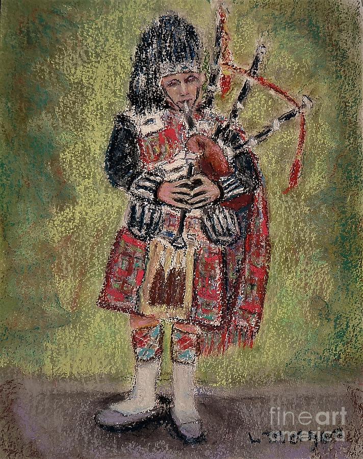 Music Painting - The Piper by Laurie Morgan