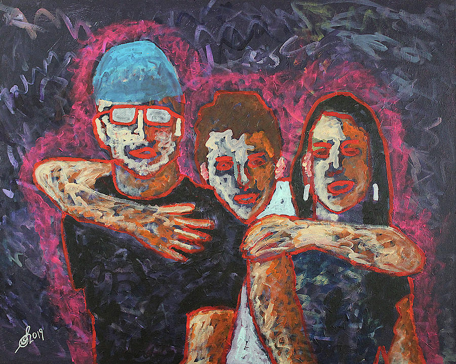 The Pirate and His Family original painting Painting by Sol Luckman