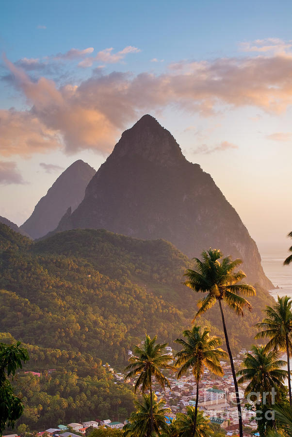 The Pitons St Lucia Windward Islands Caribbean Photograph By Justin Foulkes Fine Art America