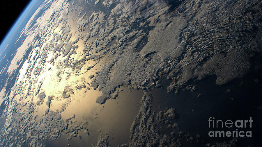 The Planet Earth as seen from the International Space Station Photograph by Rose Santuci-Sofranko