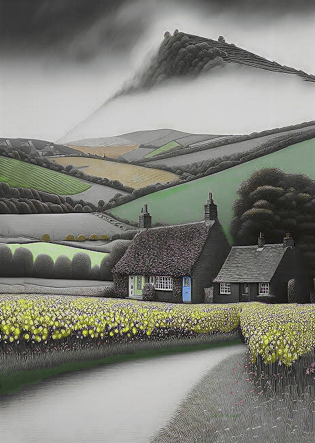 The Planters cottage Digital Art by Dennis Baswell