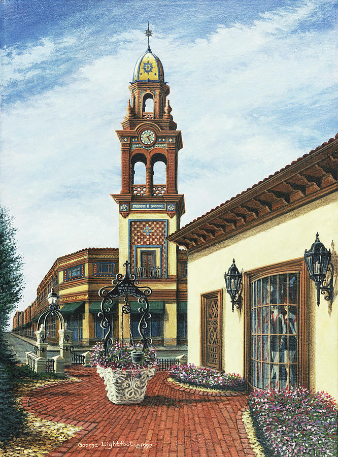 The Plaza Times Building Painting by George Lightfoot