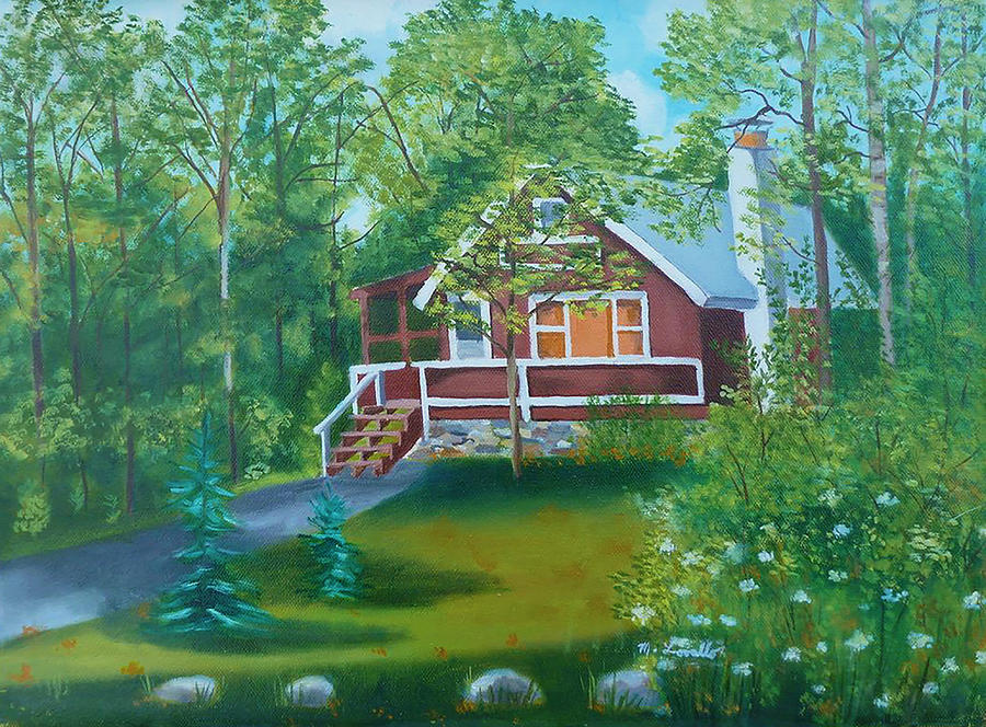 The Pocono House Painting by Madeline Lovallo