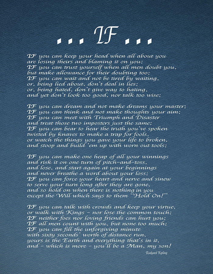 The Poem IF Circa 1895 Digital Art by HH Photography of Florida | Pixels