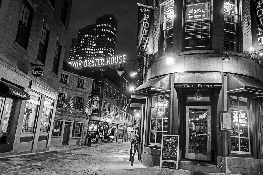 The Point Marshall Street Boston MA Black and White Photograph by Toby McGuire