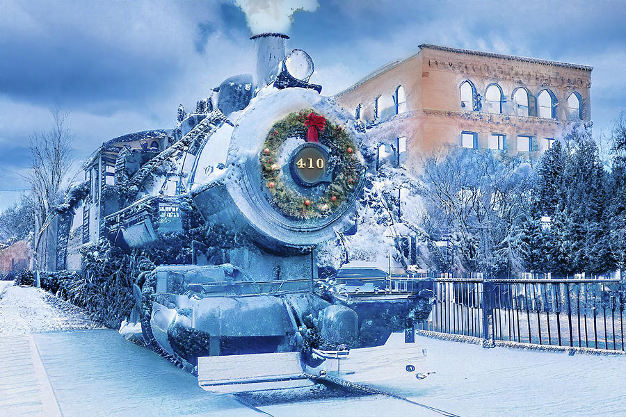 The Polar Express arrives in Lowell Massachusetts Photograph by Jeff