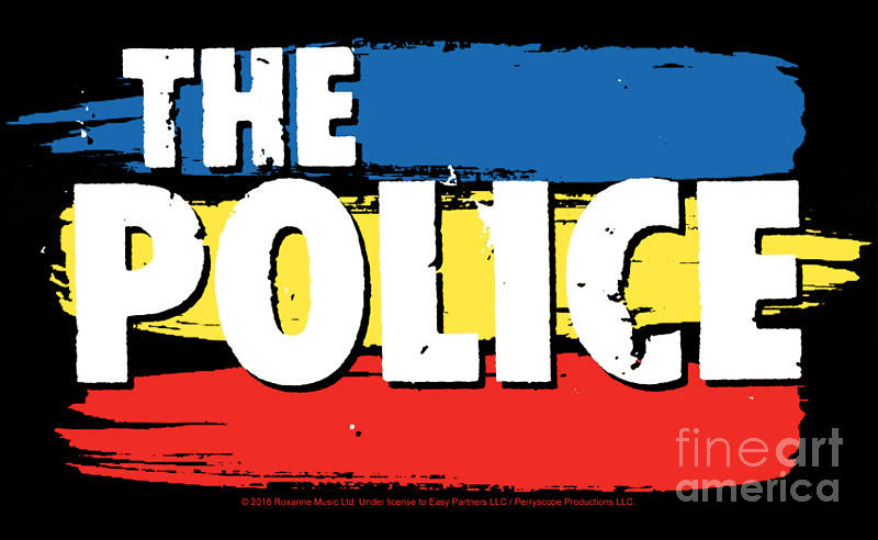 Christmas Digital Art - The Police Three Stripes Logo by Samantha Berggren