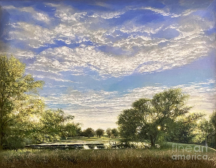 The Pond on Surry Ridge Painting by Cory Lind