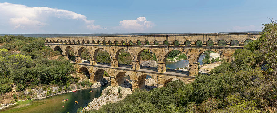 Architecture Photograph - The Pont du Gard by PB Photography