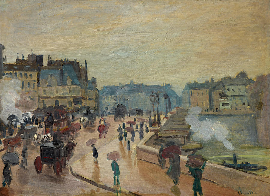 The Pont Neuf, Paris Painting by Claude Monet - Fine Art America