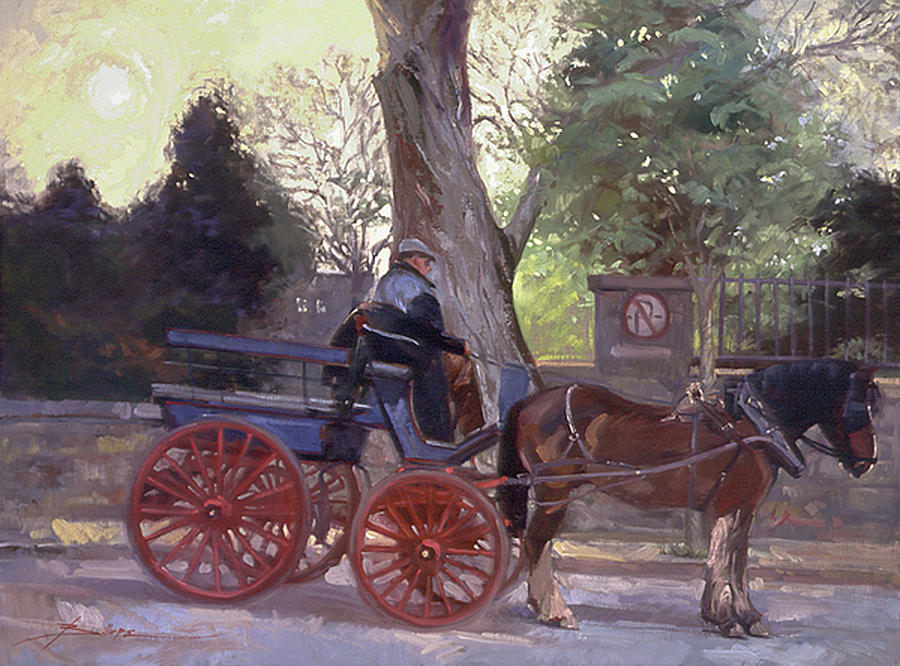 The Pony Trappe Painting by Elizabeth - Betty Jean Billups