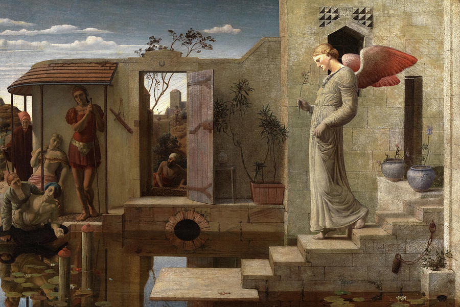 Lily Painting - The Pool of Bethesda, 1877 by Robert Bateman