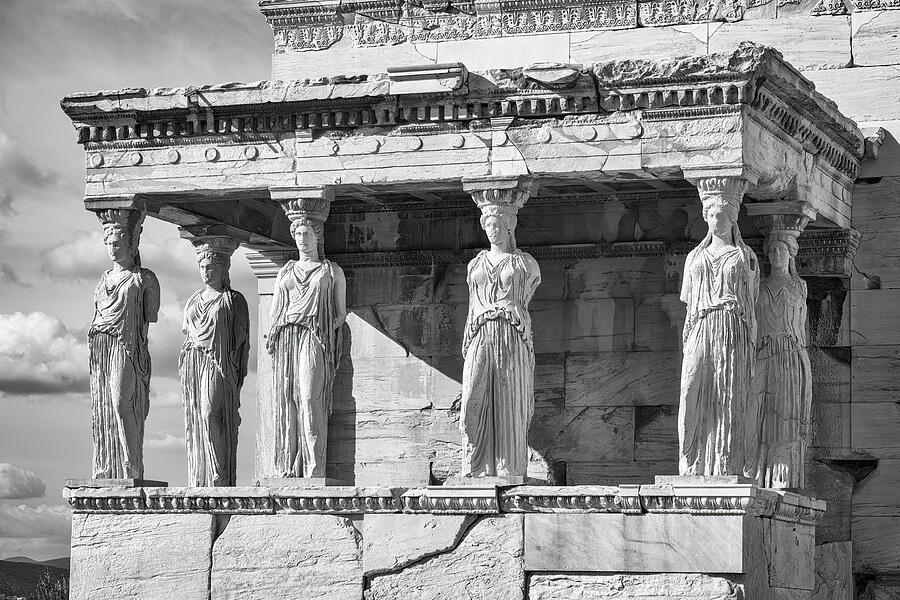 The Porch of Maidens - Athens Photograph by Stephen Stookey