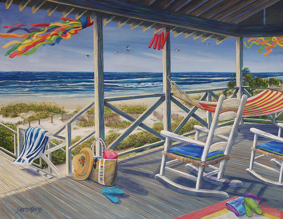 Summer Painting - The Porch by Sharon Kearns