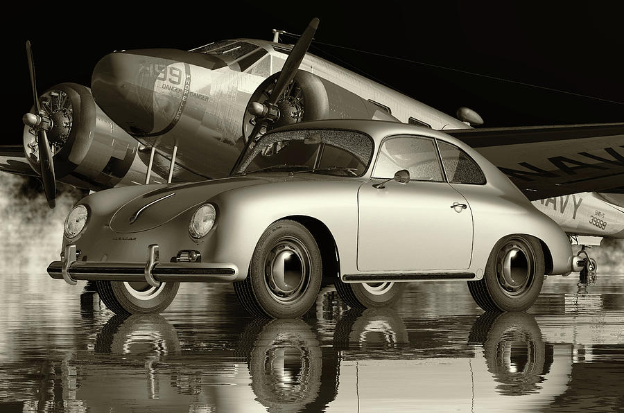 The Porsche 356 An Iconic Car Digital Art by Jan Keteleer