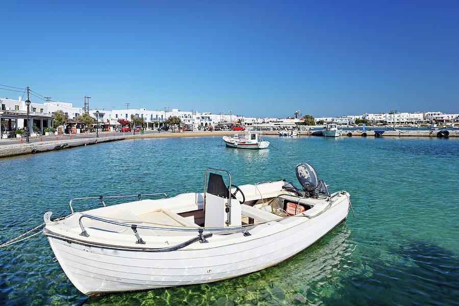 The port of Antiparos island, Greece Photograph by Constantinos Iliopoulos
