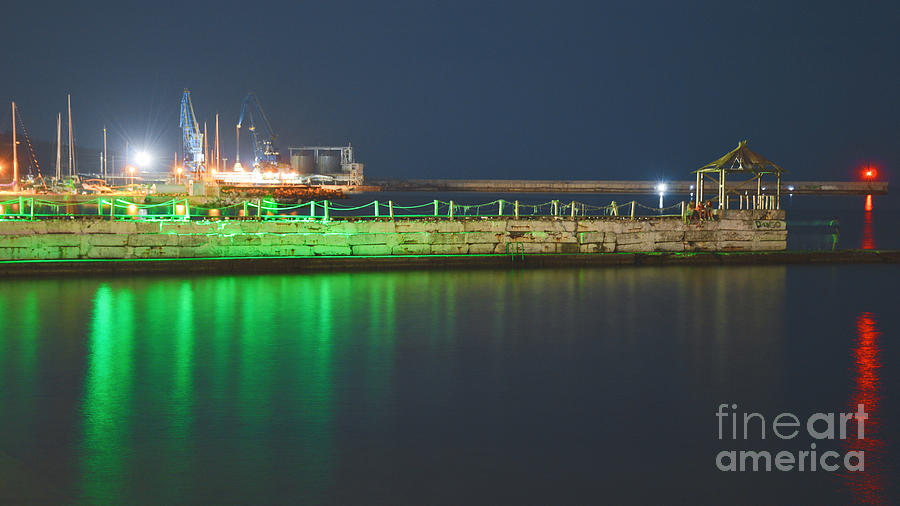 The port of Balchik during the night Photograph by Yavor Mihaylov