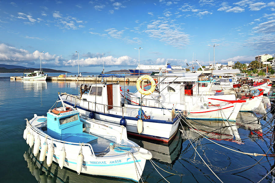 The port of Marmari in Evia island, Greece Photograph by Constantinos Iliopoulos