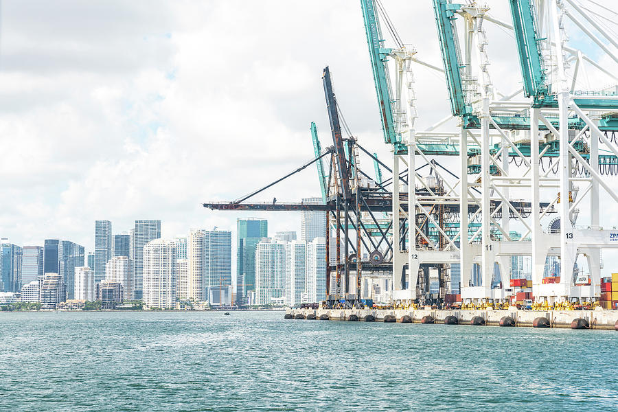 The Port of Miami Photograph by Maria Kray