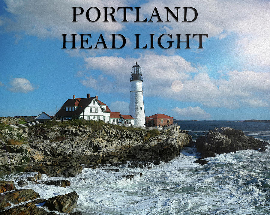 The Portland Head Light Mixed Media by Dan Sproul