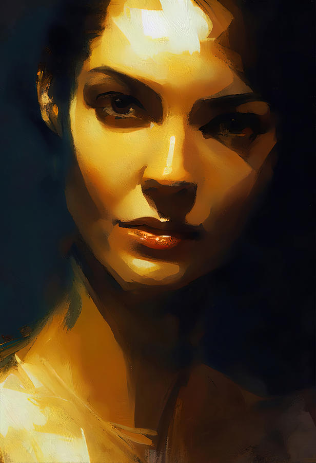 The portrait of Jane Doe, 03 Painting by AM FineArtPrints The portrait of Jane Doe, 03 Painting by AM FineArtPrints