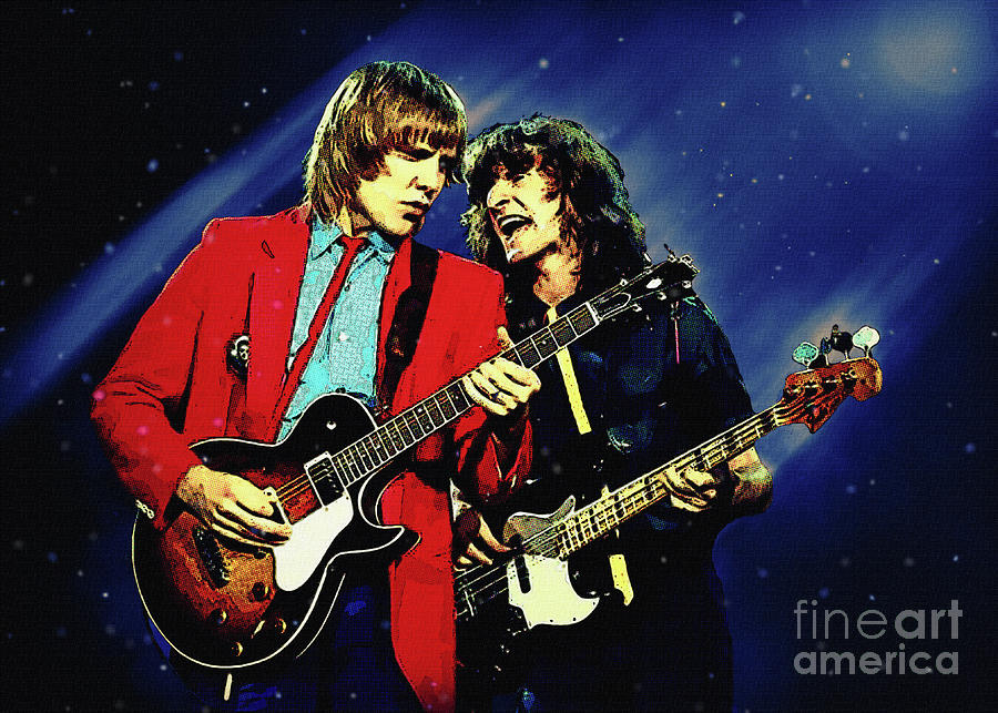 Alex Lifeson Digital Art - alex lifeson and Geddy Lee by Gunawan RB Alex Lifeson Digital Art - alex lifeson and Geddy Lee by Gunawan RB