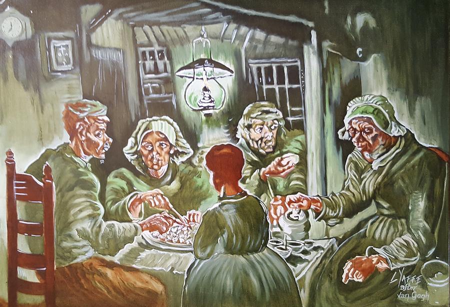 The Potato Eaters Painting by Loraine Yaffe - Pixels