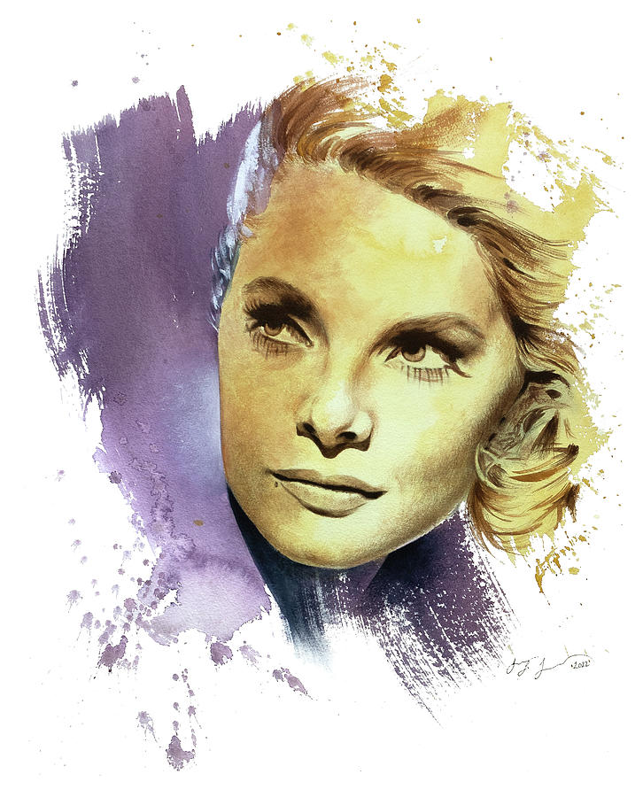 The power of color - Virna Lisi Painting by Dario Lo Iacono - Fine Art ...