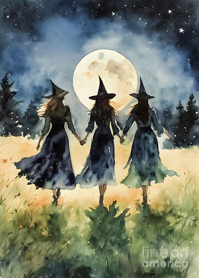 Fantasy Painting - The Power of Three by Lyra OBrien