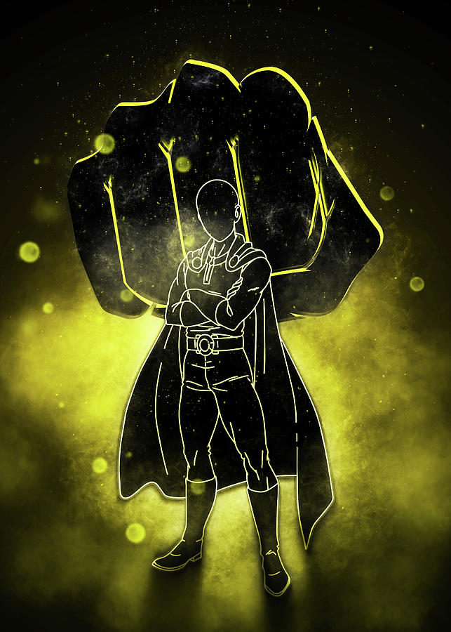 The Power Punch Man Digital Art by Ridwan Art - Pixels