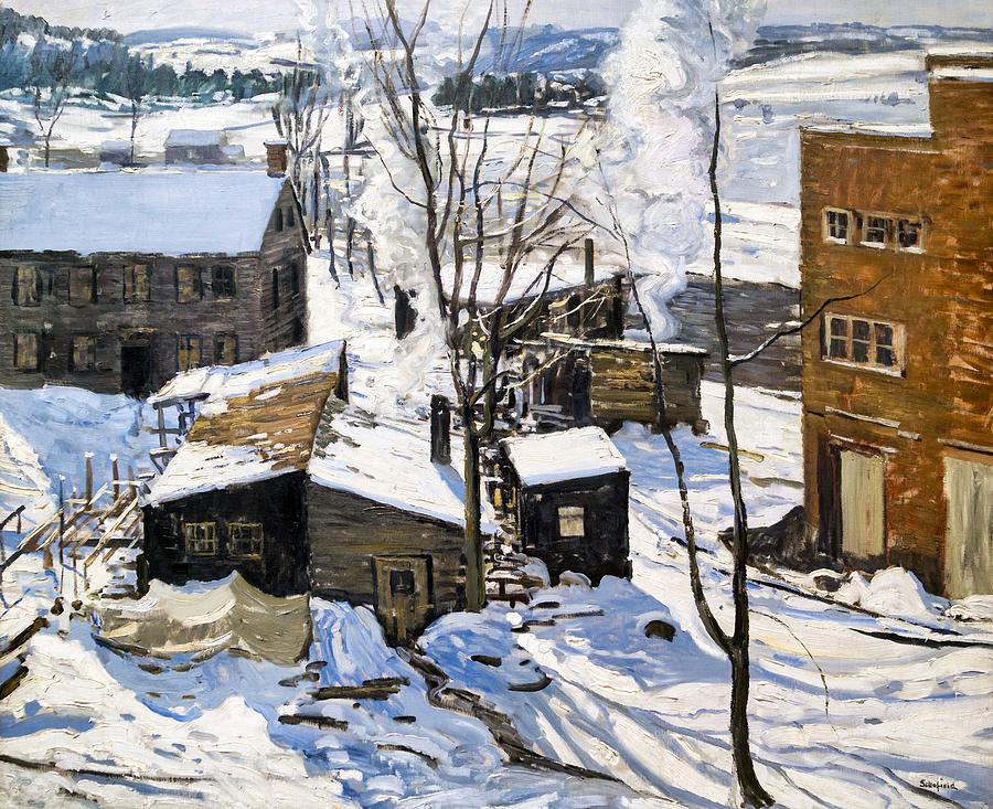 The Powerhouse, Falls Village, Connecticut Painting by Walter Elmo Schofield