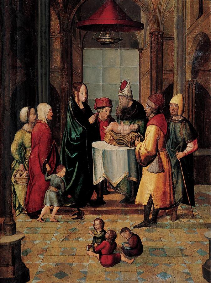The Presentation Of Christ And The Purification Of The Virgin Mary In The Temple Painting By
